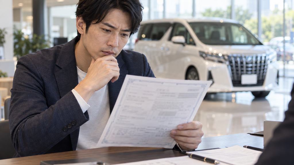 残クレのアルファードを書類で確認する方法
