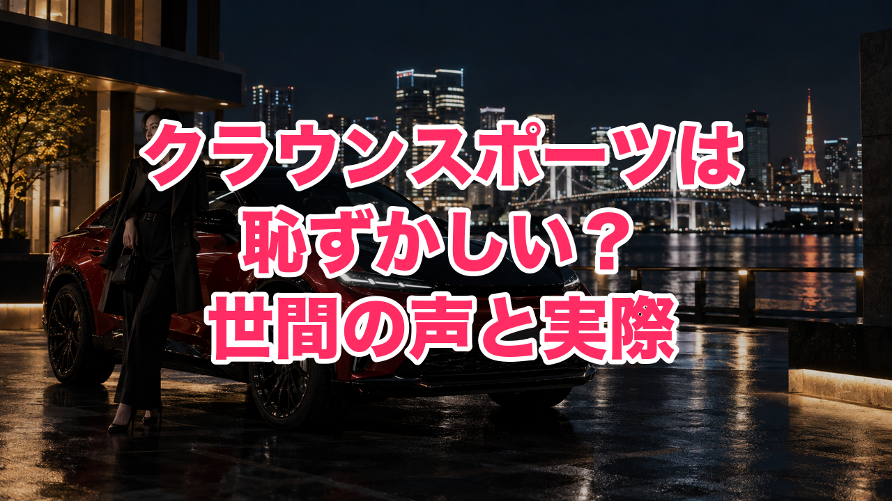 クラウンスポーツは恥ずかしい