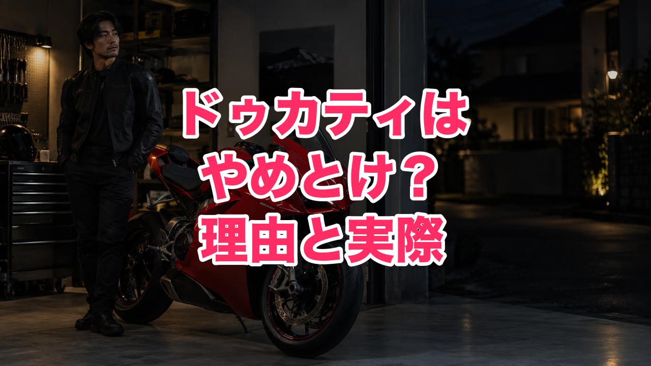 ドゥカティはやめとけ