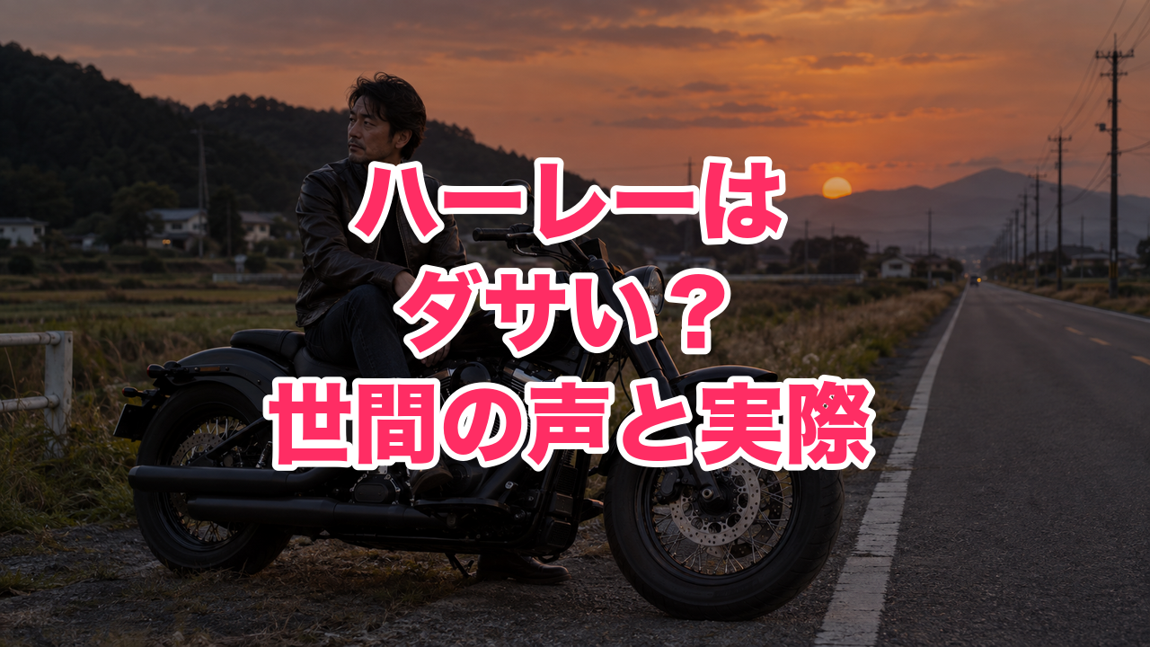 ハーレーはダサい