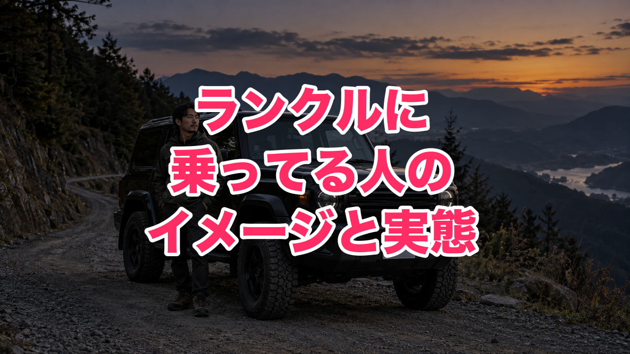 ランクルに乗ってる人のイメージ