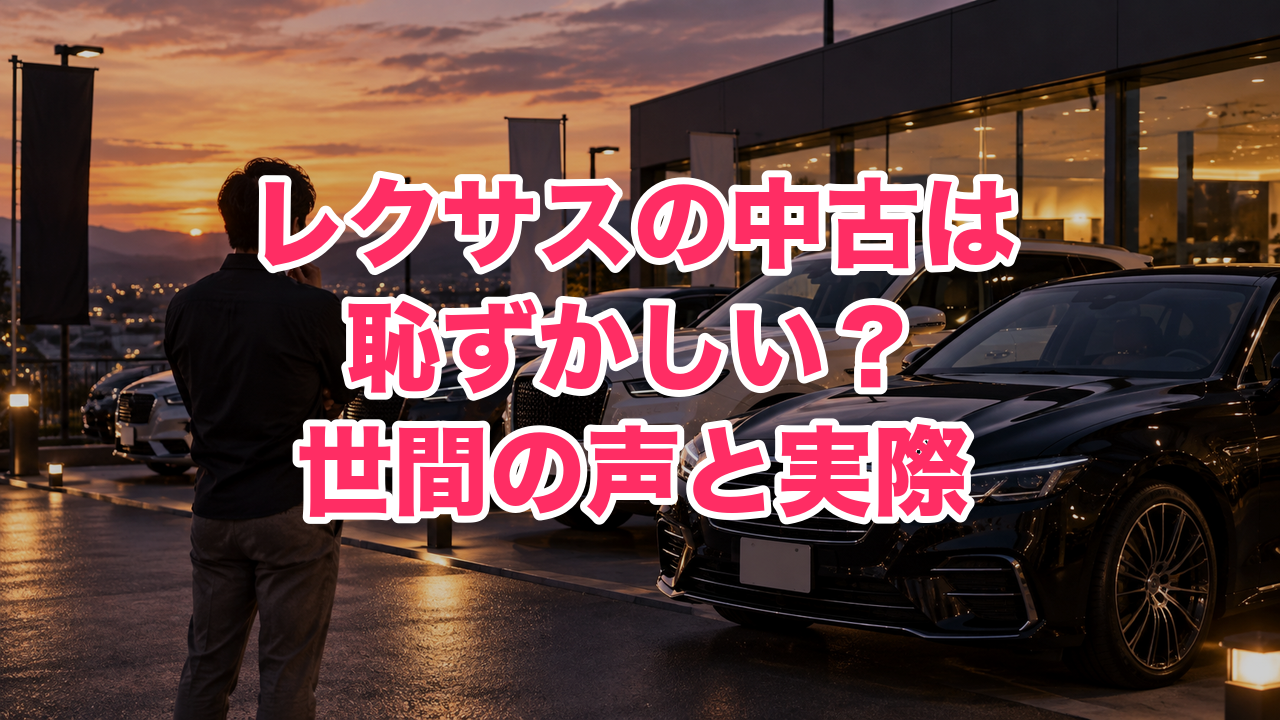 レクサスの中古は恥ずかしい